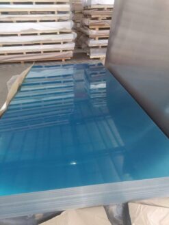 ALUMINIUM PLAIN SHEET WITH BLUE FILM