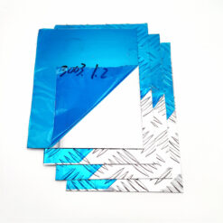 ALUMINIUM PLAIN SHEET WITH BLUE FILM