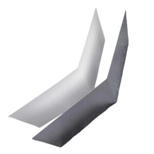 STEEL PREPAINTED FLAT RIDGE ALUZINC&PREPAINTED WHITE COLOR