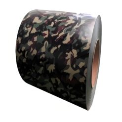 STEEL PREPAINTED COIL WITH DARK MILITARY CAMOUFLAGE camouflage