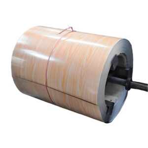 STEEL PREPAINED COIL WITH LIGHT WOODEN COLOR